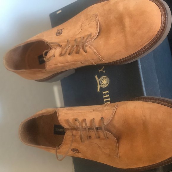 TOMMY HILFIGHER OXFORD SUEDE MEN;S SHOES. SIZE 13 - Picture 3 of 8